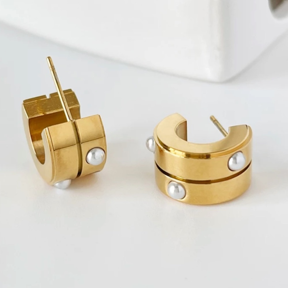 Huggie Chunky hoops - Picture 4 of 6